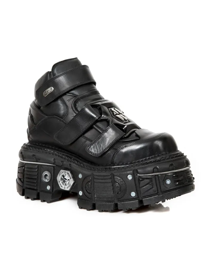 Women Ankle Boot Black Imperfect MTank008C1 New Rock Platform Women Ankle Boot Black Imperfect MTank008C1 New Rock Platform