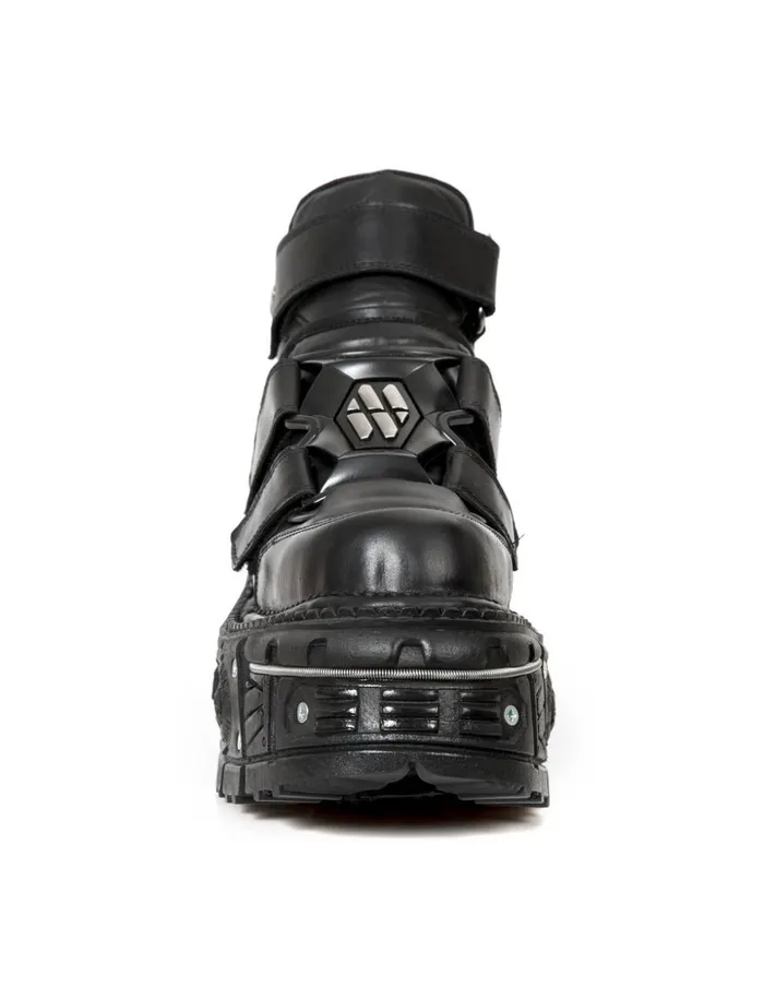 Women Ankle Boot Black Imperfect MTank008C1 New Rock Platform Women Ankle Boot Black Imperfect MTank008C1 New Rock Platform