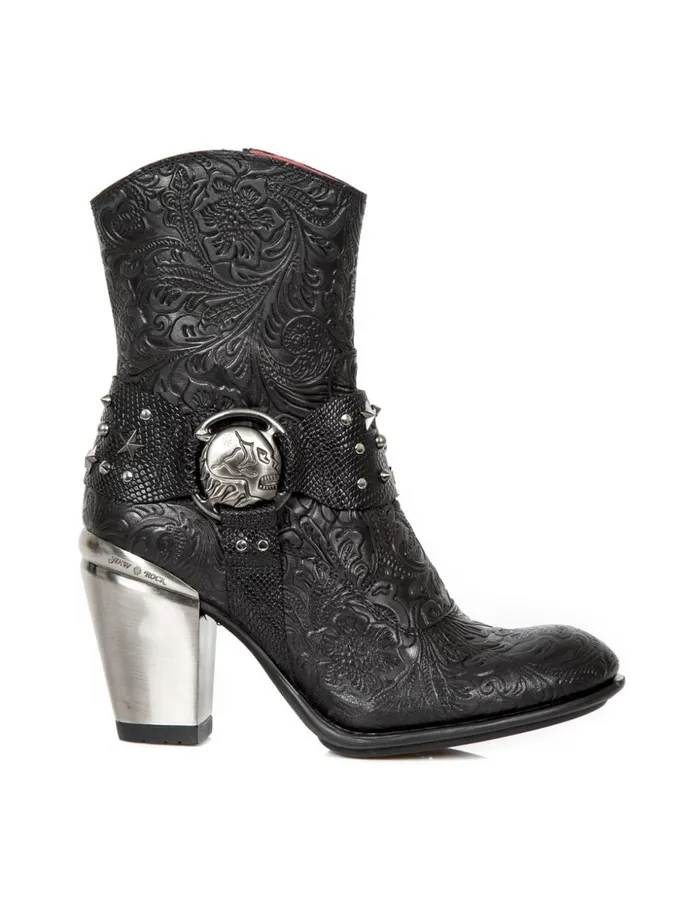 Women Ankle Boot Bull M7988C14 New Rock Heels