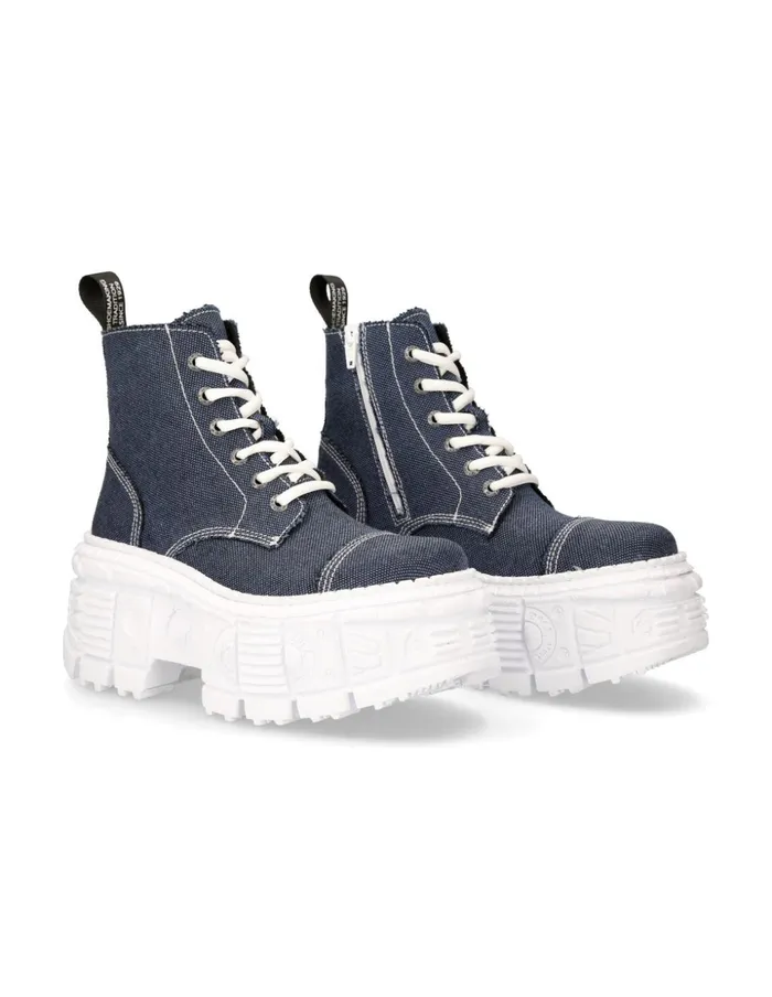 Women Ankle Boot Tank MWall005V25 New Rock Platform