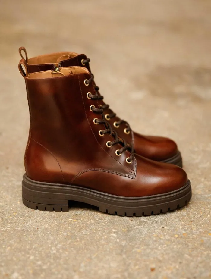 Women Ankle Boots Bobbies Max Coffee Liqueur