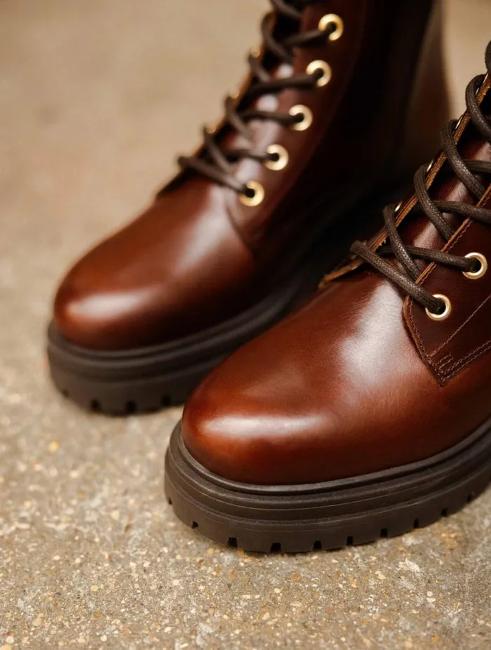 Women Ankle Boots Bobbies Max Coffee Liqueur