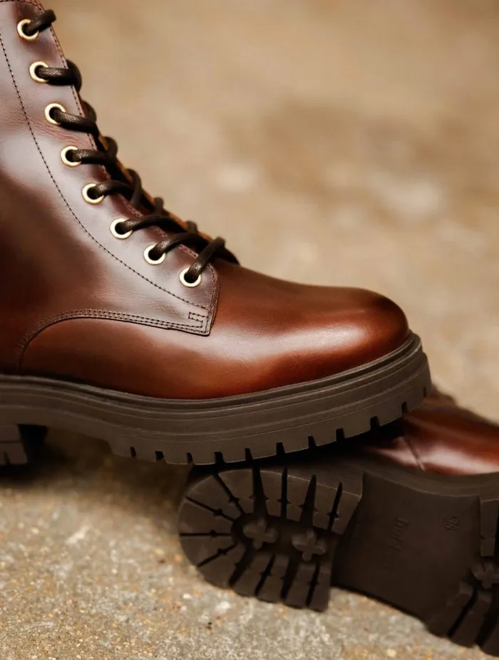 Women Ankle Boots Bobbies Max Coffee Liqueur