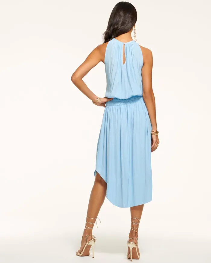 Women Audrey Smocked Midi Dress Cabernet Ramy Brook Dresses Women Audrey Smocked Midi Dress Cabernet Ramy Brook Dresses