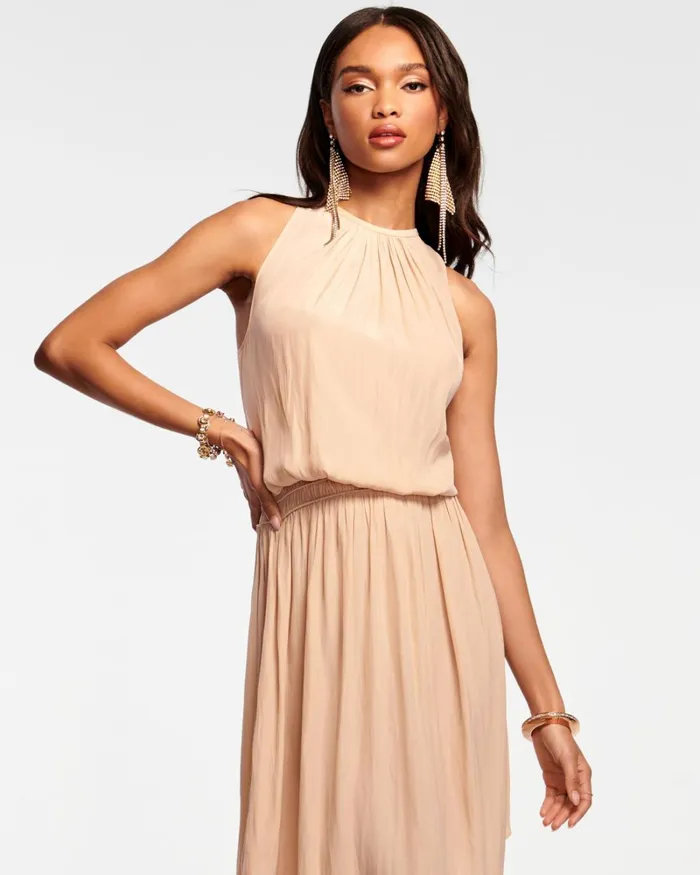 Women Audrey Smocked Midi Dress Cabernet Ramy Brook Dresses Women Audrey Smocked Midi Dress Cabernet Ramy Brook Dresses