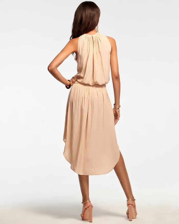 Women Audrey Smocked Midi Dress Cabernet Ramy Brook Dresses Women Audrey Smocked Midi Dress Cabernet Ramy Brook Dresses