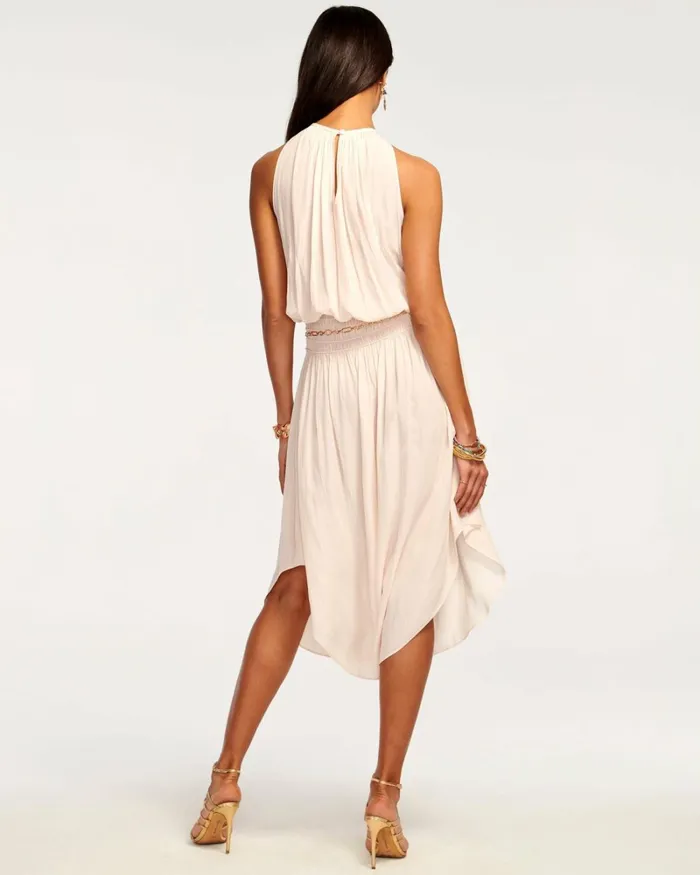 Women Audrey Smocked Midi Dress Cabernet Ramy Brook Dresses Women Audrey Smocked Midi Dress Cabernet Ramy Brook Dresses