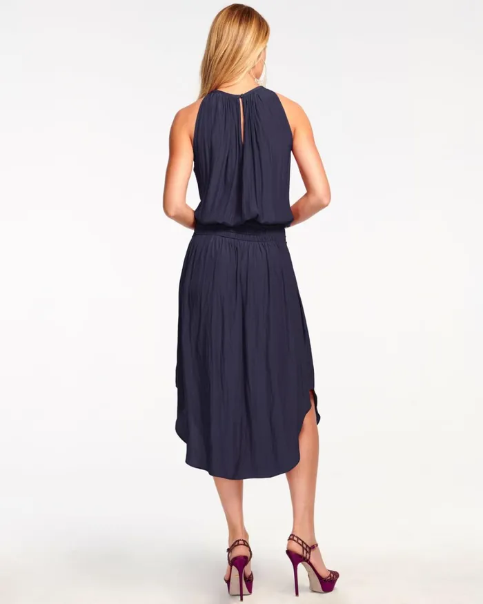 Women Audrey Smocked Midi Dress Cabernet Ramy Brook Dresses Women Audrey Smocked Midi Dress Cabernet Ramy Brook Dresses