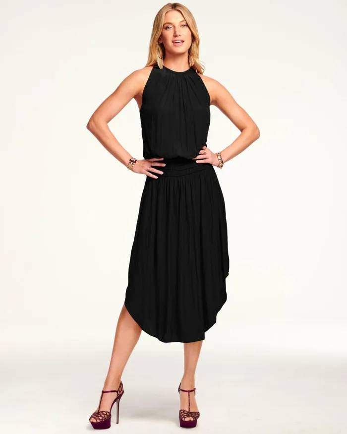 Women Audrey Smocked Midi Dress Cabernet Ramy Brook Dresses Women Audrey Smocked Midi Dress Cabernet Ramy Brook Dresses