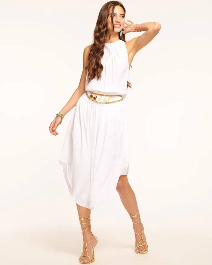 Women Audrey Smocked Midi Dress Cabernet Ramy Brook Dresses Women Audrey Smocked Midi Dress Cabernet Ramy Brook Dresses