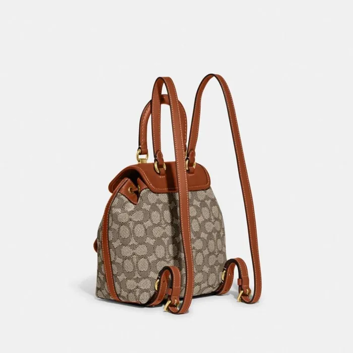 Women Backpacks Coach Riya Backpack 21 In Signature Textile Jacquard Brasscocoa Burnished Amb Women Backpacks Coach Riya Backpack 21 In Signature Textile Jacquard Brasscocoa Burnished Amb