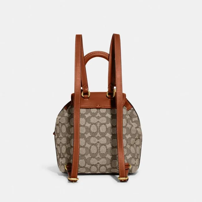 Women Backpacks Coach Riya Backpack 21 In Signature Textile Jacquard Brasscocoa Burnished Amb Women Backpacks Coach Riya Backpack 21 In Signature Textile Jacquard Brasscocoa Burnished Amb