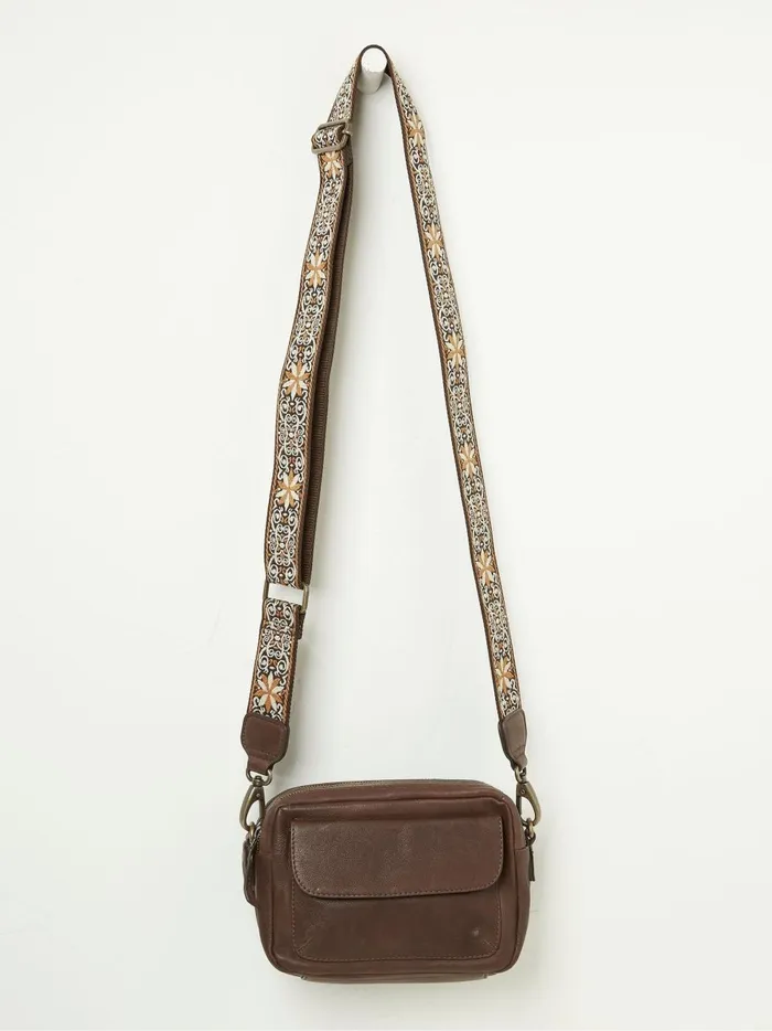 Women Bags and Purses Fat Face Brown The Oslo Camera CrossBody Bag