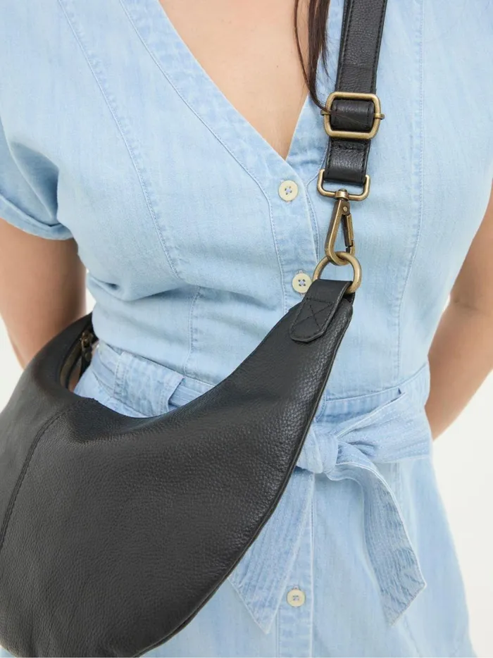 Women Bags and Purses Fat Face Harlow Black Sling Bag