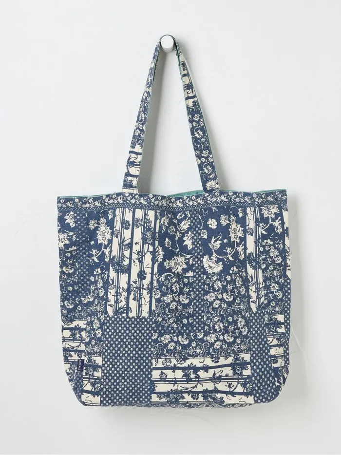 Women Bags and Purses Fat Face Navy Blue Reversible Tote Bag