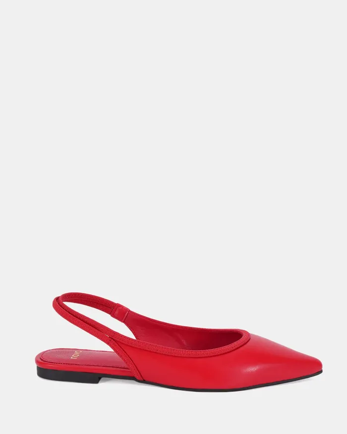 Women Ballet Flats NOVO Shoes CASSEY RED Ballet Flats