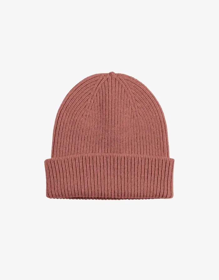 Women Beanies Colorful Standard Merino Wool Beanie Rosewood Mist