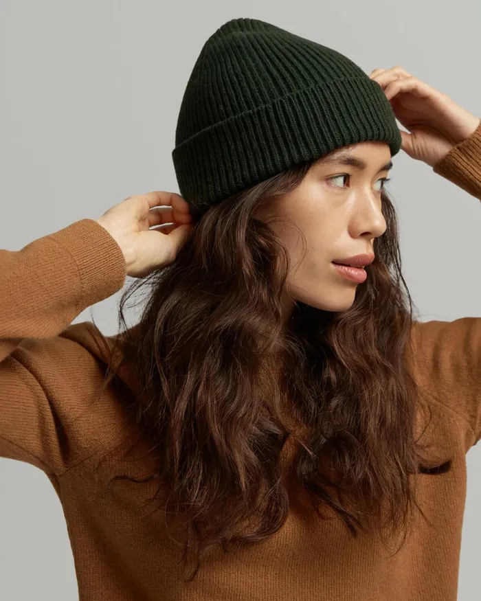 Women Beanies Colorful Standard Merino Wool Beanie Sahara Camel