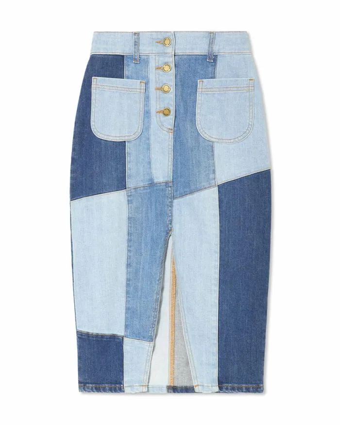 Women Bellami Patchwork Skirt Patchwork Denim Ramy Brook Denim Women Bellami Patchwork Skirt Patchwork Denim Ramy Brook Denim