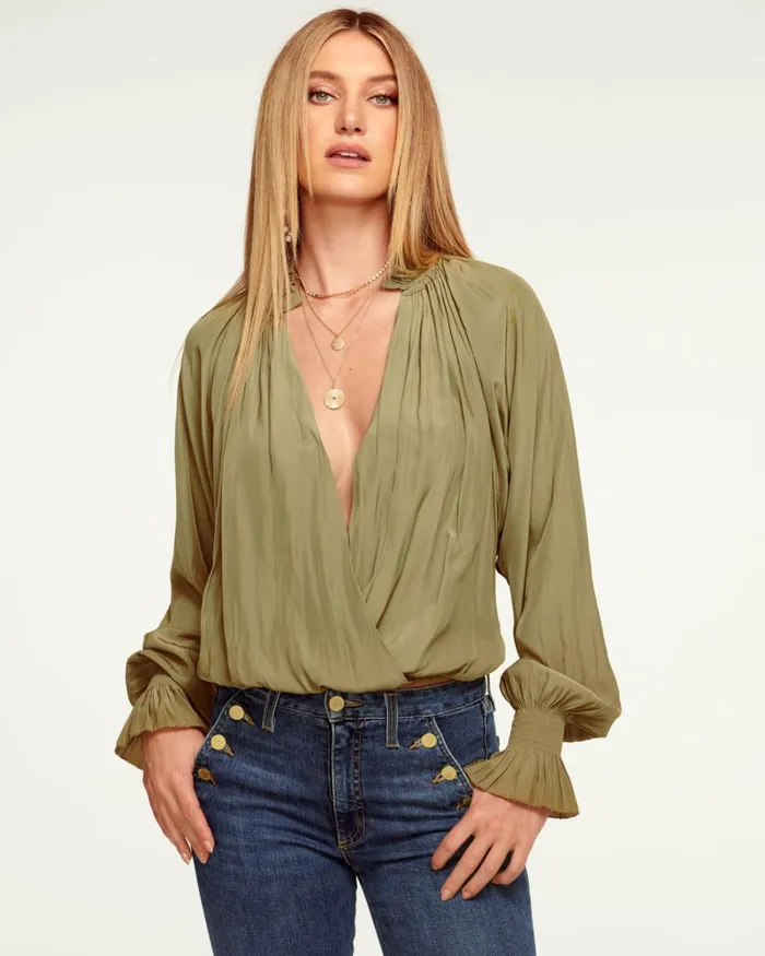 Women Bethany Puff Sleeve Blouse Black Ramy Brook Tops Women Bethany Puff Sleeve Blouse Black Ramy Brook Tops