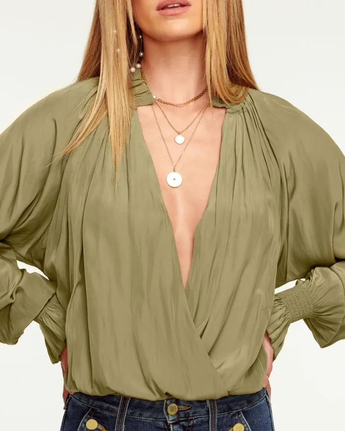 Women Bethany Puff Sleeve Blouse Black Ramy Brook Tops Women Bethany Puff Sleeve Blouse Black Ramy Brook Tops