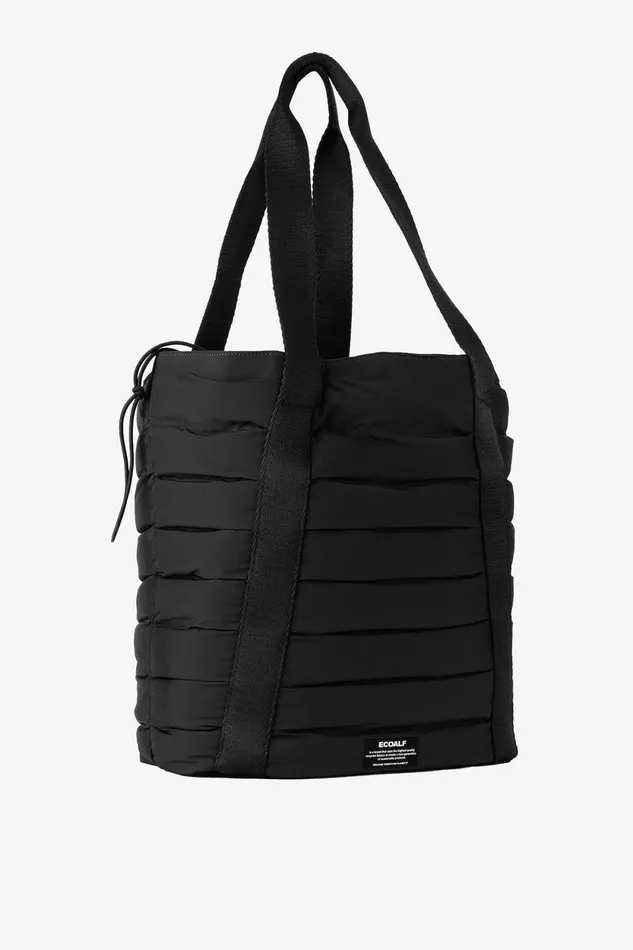 Women Black Pad Tote Bag Ecoalf Handbags