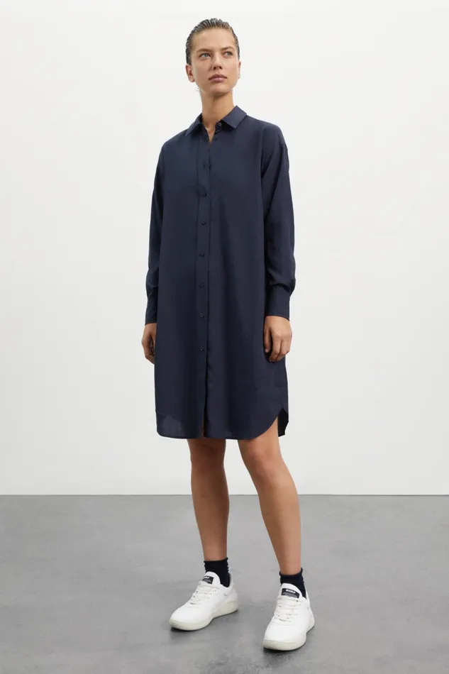 Women Blue Topaz Dress Ecoalf Dresses