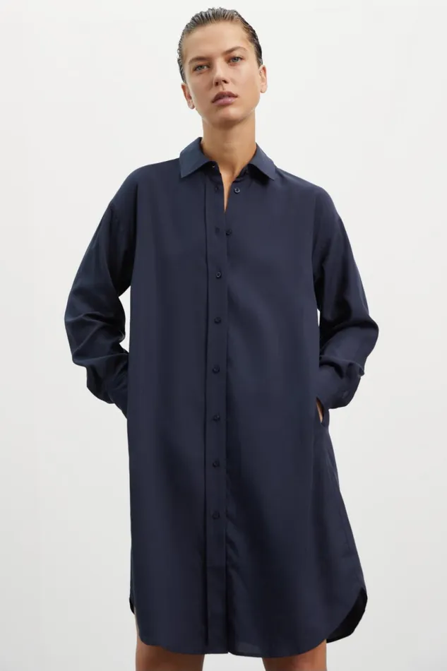 Women Blue Topaz Dress Ecoalf Dresses