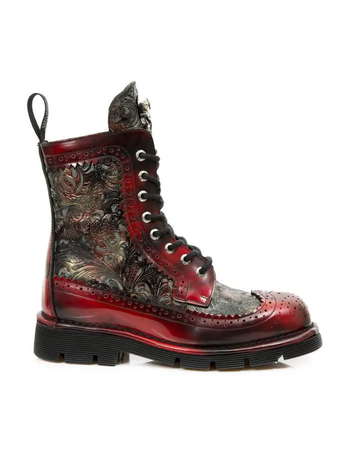 Women Boot Metallic MNewmili110S3 New Rock Military Women Boot Metallic MNewmili110S3 New Rock Military