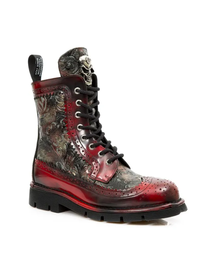 Women Boot Metallic MNewmili110S3 New Rock Military Women Boot Metallic MNewmili110S3 New Rock Military