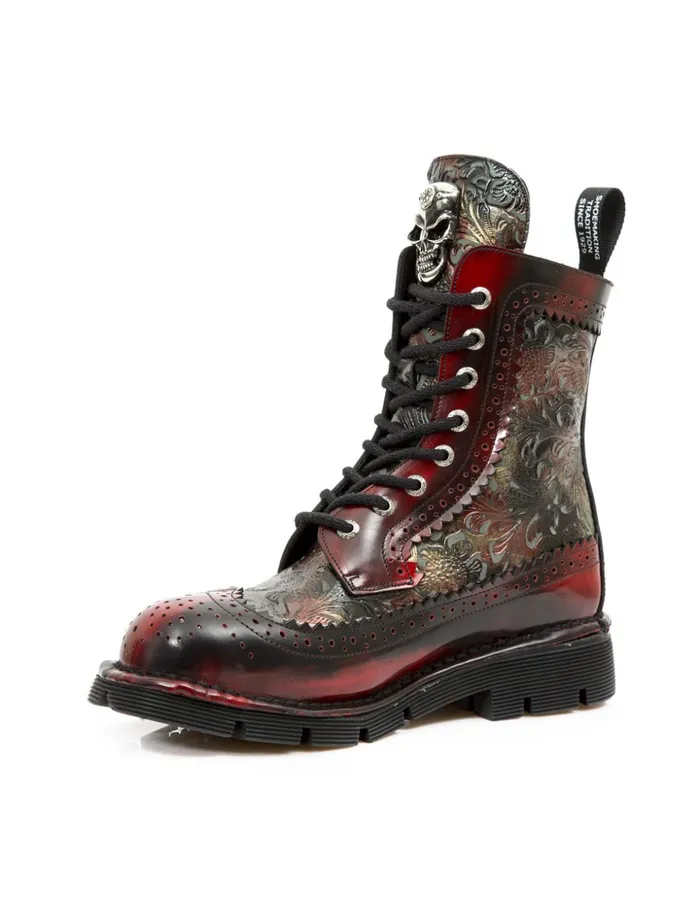 Women Boot Metallic MNewmili110S3 New Rock Military Women Boot Metallic MNewmili110S3 New Rock Military