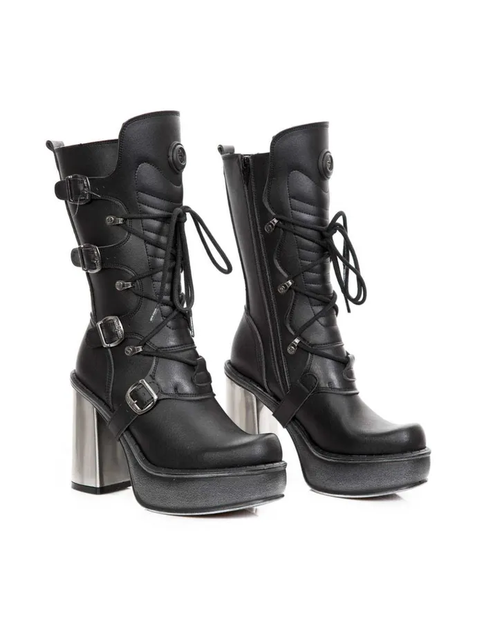Women Boot Plataforma M9973Vs1 New Rock High Heels
