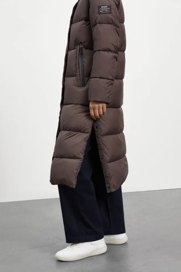 Women Brown Robson Jacket Ecoalf Coats And Jackets