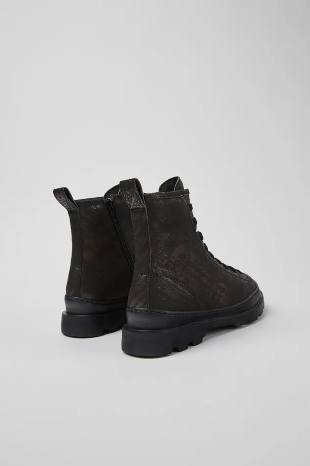 Women Brutus Blackbrown Brushed Nubuck Boots Camper Ankle Boots Women Brutus Blackbrown Brushed Nubuck Boots Camper Ankle Boots
