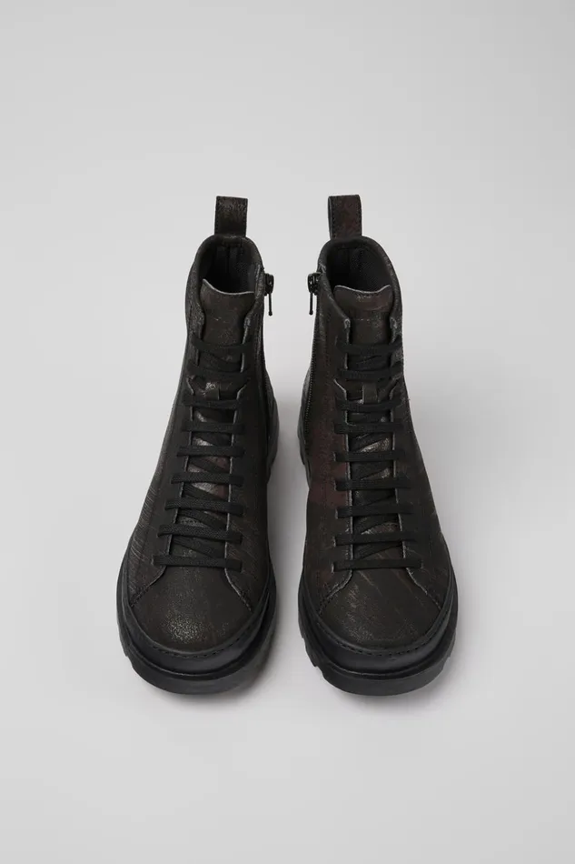 Women Brutus Blackbrown Brushed Nubuck Boots Camper Ankle Boots Women Brutus Blackbrown Brushed Nubuck Boots Camper Ankle Boots