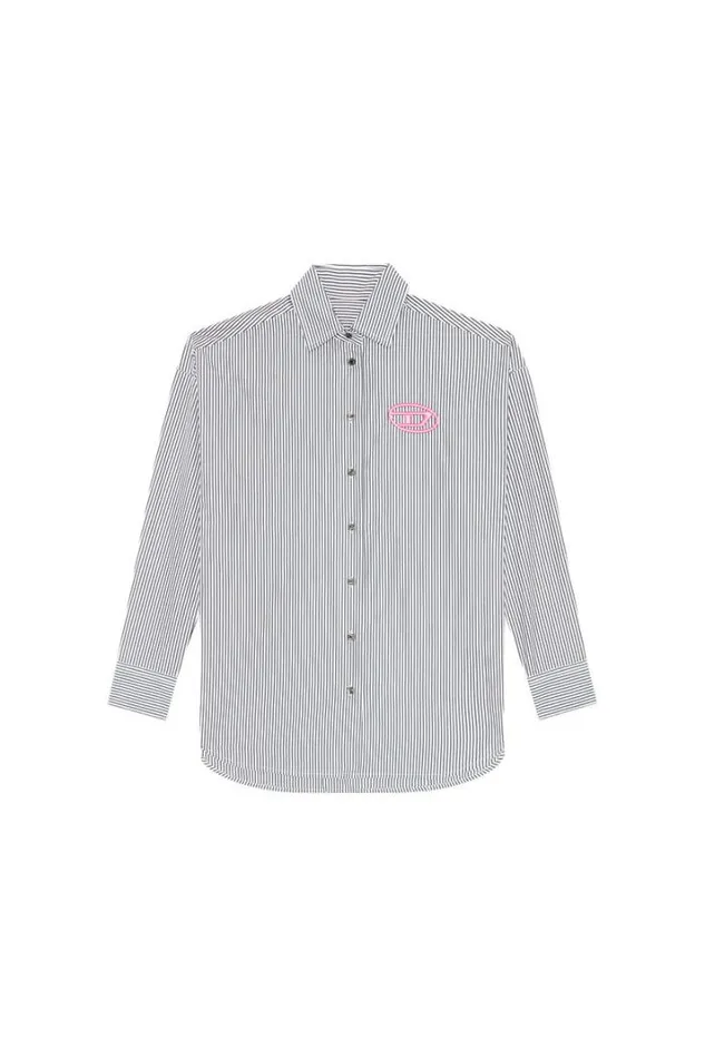 Women CDouStripe Blackwhite Diesel Shirts