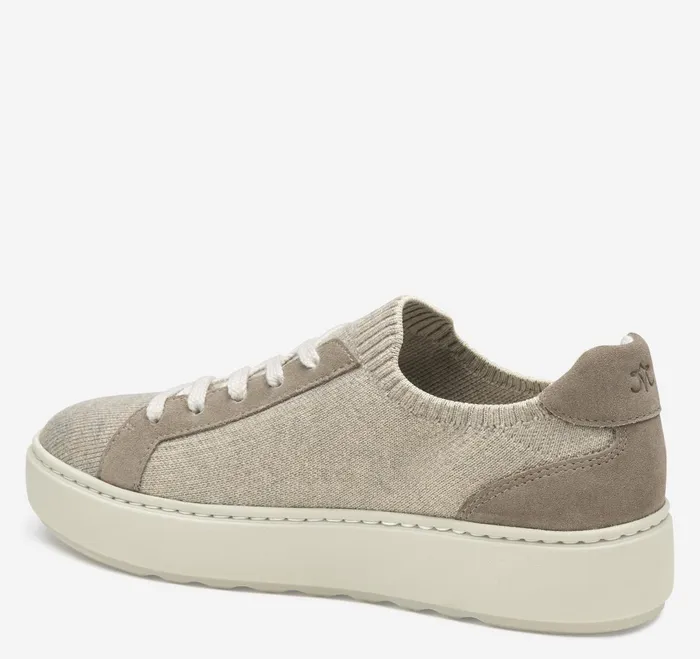 Women Cammie Knit LaceUp Taupe Knit JohnstonandMurphy Sneakers Women Cammie Knit LaceUp Taupe Knit JohnstonandMurphy Sneakers
