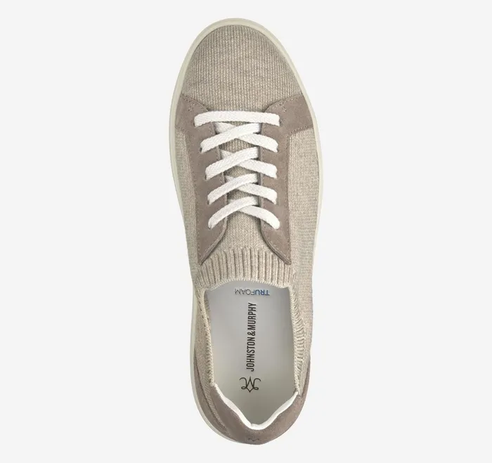 Women Cammie Knit LaceUp Taupe Knit JohnstonandMurphy Sneakers Women Cammie Knit LaceUp Taupe Knit JohnstonandMurphy Sneakers