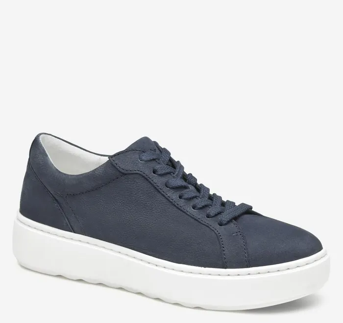 Women Cammie LaceUp Navy Tumbled Nubuck JohnstonandMurphy Sneakers