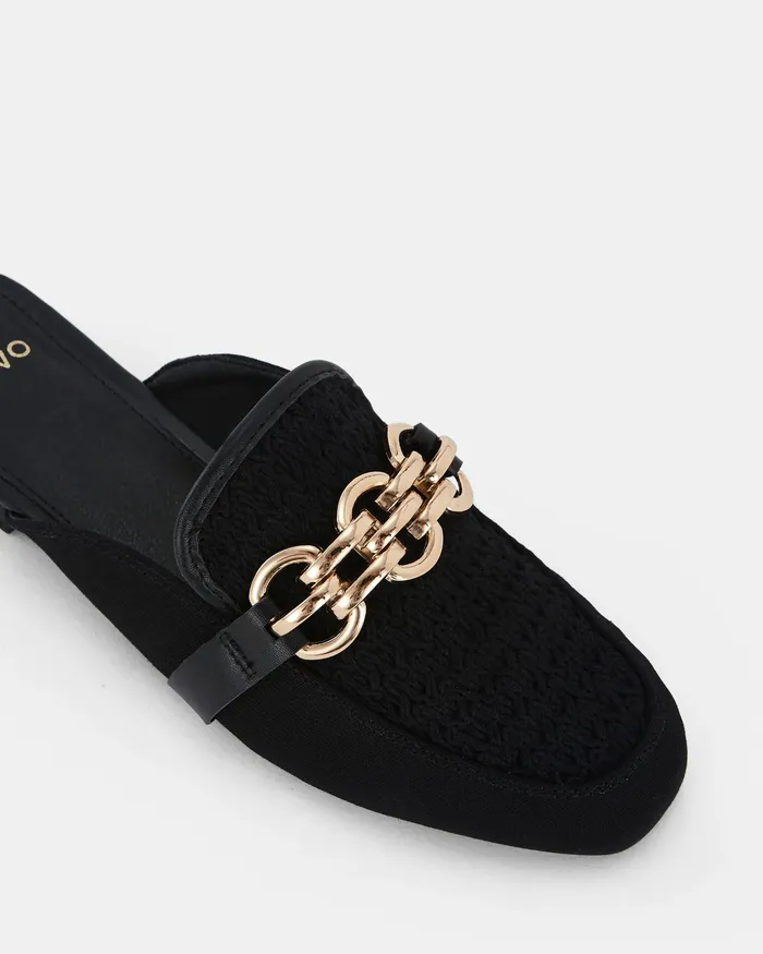 Women CARTA BLACK Slip Ons Loafers NOVO Shoes
