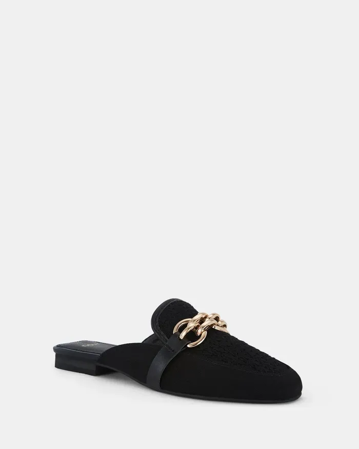 Women CARTA BLACK Slip Ons Loafers NOVO Shoes