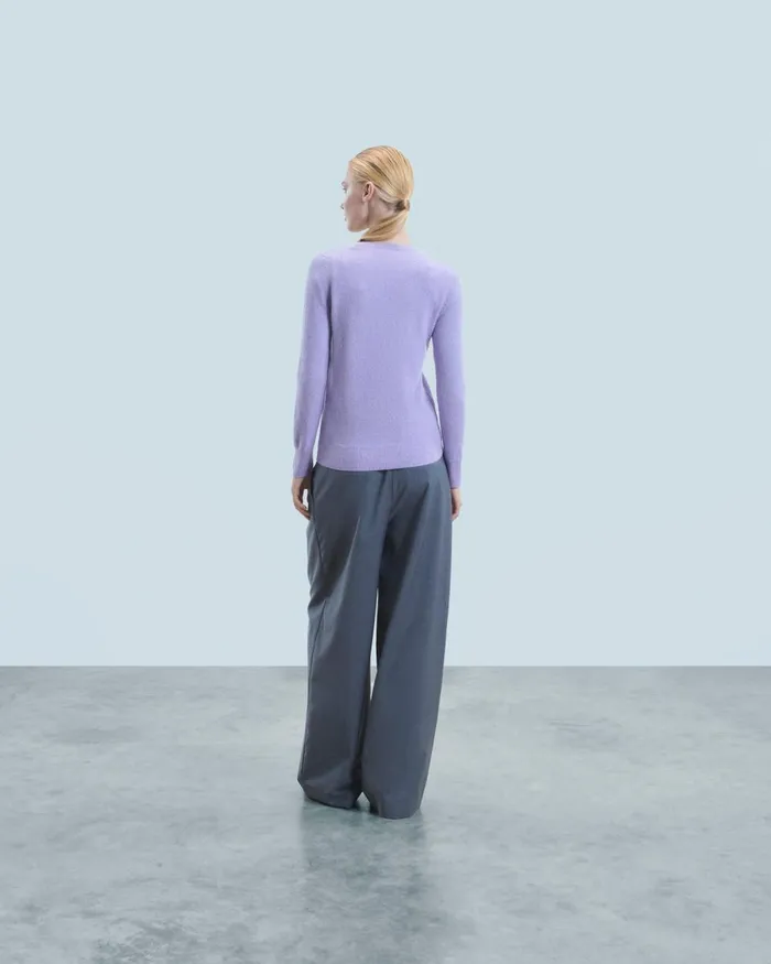 Women Cashmere Sweaters From Future Basic VNeck Sweater Lilac
