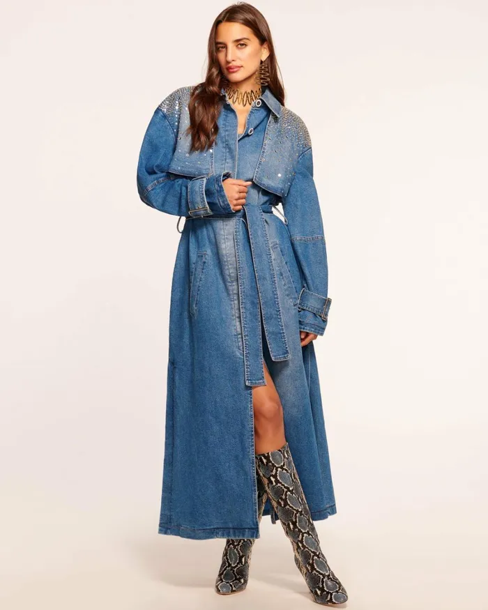 Women Cassandra Jacket Indigo Denim Ramy Brook Denim Women Cassandra Jacket Indigo Denim Ramy Brook Denim