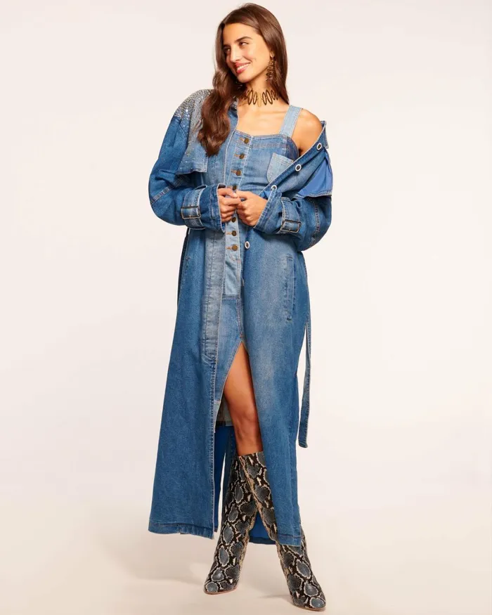 Women Cassandra Jacket Indigo Denim Ramy Brook Denim Women Cassandra Jacket Indigo Denim Ramy Brook Denim