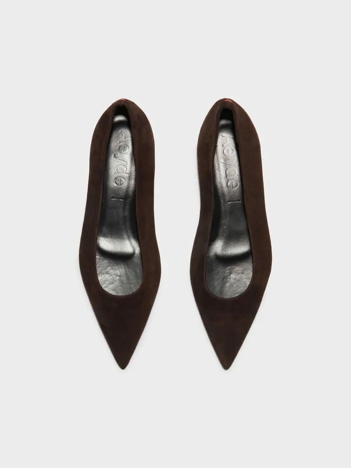 Women Cassy Kid Suede Ballet Flats Aeyde Flats