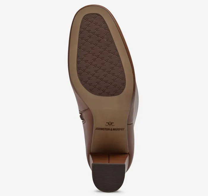 Women Charlotte KneeHigh Boot Cognac Italian Nappa JohnstonandMurphy Heels and Platform Wedges Women Charlotte KneeHigh Boot Cognac Italian Nappa JohnstonandMurphy Heels and Platform Wedges