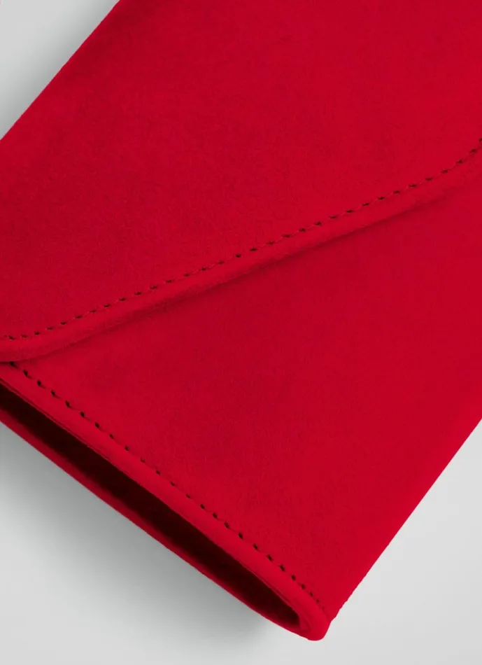 Women Clutch Bags LKBennett Dominica Red Suede Clutch Bag Women Clutch Bags LKBennett Dominica Red Suede Clutch Bag