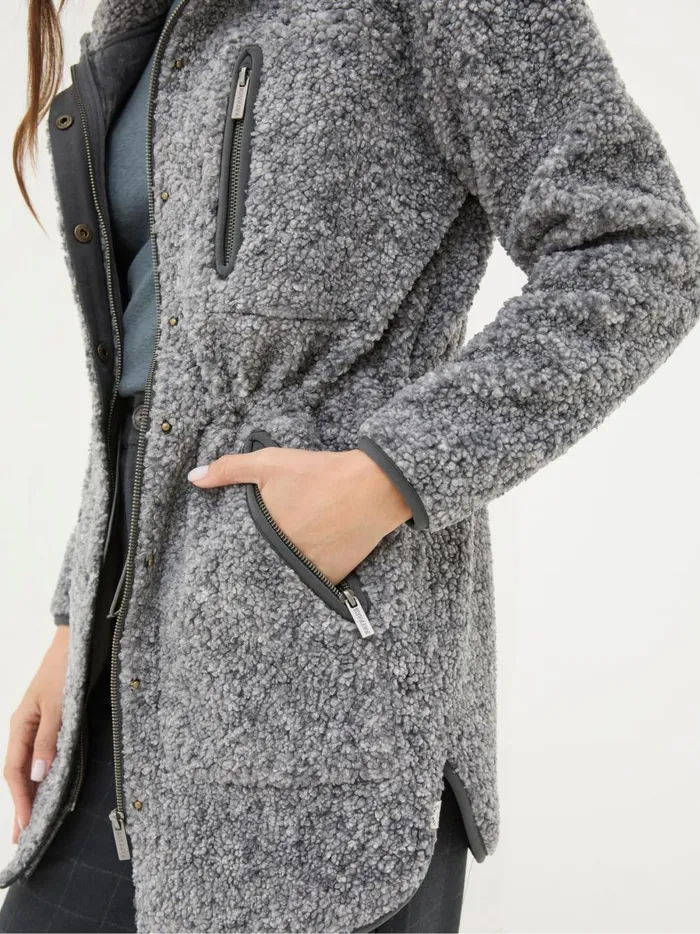Women Coats and Jackets Fat Face Hadley Grey Fleece Jacket