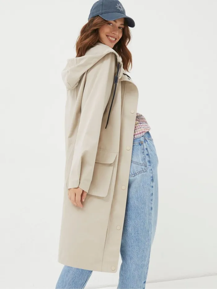 Women Coats and Jackets Fat Face Natural Waterproof Coat
