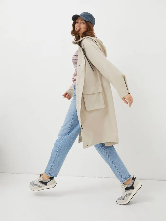 Women Coats and Jackets Fat Face Natural Waterproof Coat
